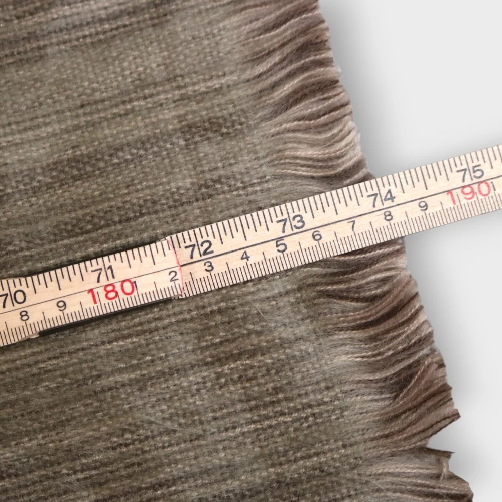 Alpaca Wool Scarf Shupaca Golden Dust Womens Fringed Stripped Heather Soft - Picture 11 of 11